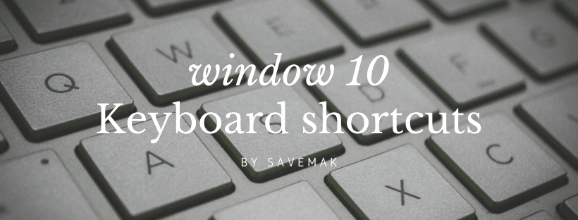 Keyboard shortcuts Windows 10