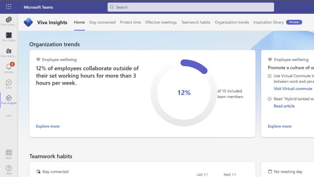 Microsoft 365 Teams with Viva Insights สร้างวัฒนธรรมการทำงานที่ดีขึ้น